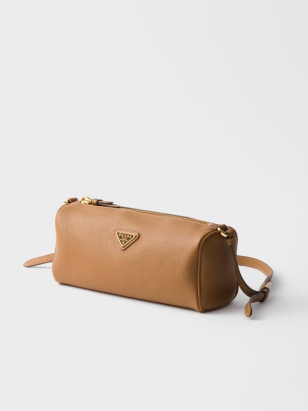 Prada leather pouch 2026 - caramel color (tags and storage pouch available)